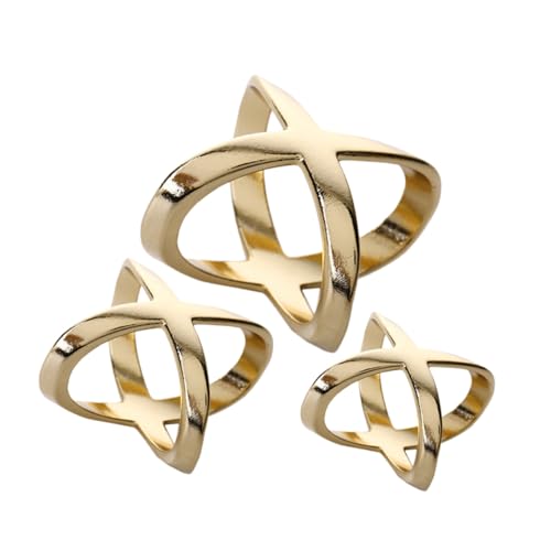 OSALADI 3stücke Schalringclip Aus Legierung Für Frauen Seidenschalverschluss Kleidungsring Wickelhalter Hemdkrawattenclips Strickjackenring Schalverschlüsse Schalkrawattenclip von OSALADI