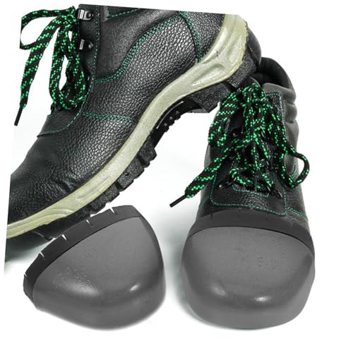 OSALADI 4 Paar Stahlkappen Schutz Überzieher Arbeitsschuhe Zehenschutz Atmungsaktiv Leicht Anti Penetration Unisex Sicherheitsstiefel Einlagen für Männer und Frauen von OSALADI