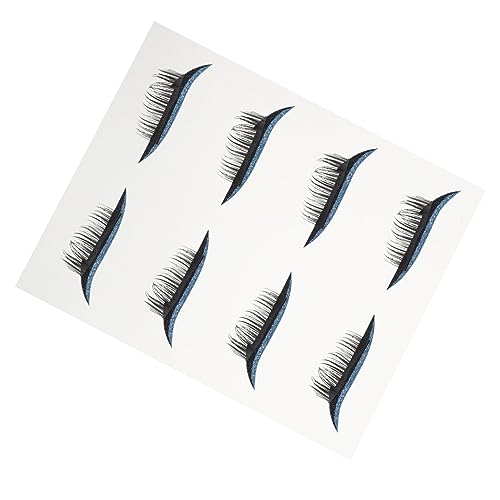 OSALADI 4 Paare Falsche Wimpern Augen Make-up Aufkleber Wimpern Mit Eyeliner Eyeliner-streifen-aufkleber Damen-eyeliner-aufkleber Augen Make- up Werkzeug Schimmern Bilden Fräulein Plastik von OSALADI