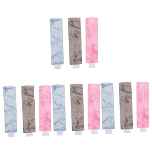 OSALADI 4 Sätze Stifthalter Mit Gummiband Tasche Ärmel Beutel Federmäppchen Notizbuch Elastizerbänderhalter Lederstifthalter Tagebuch Stifthalter Stifthülle Pu Zufällige Farbe 3 Stück * 4 von OSALADI
