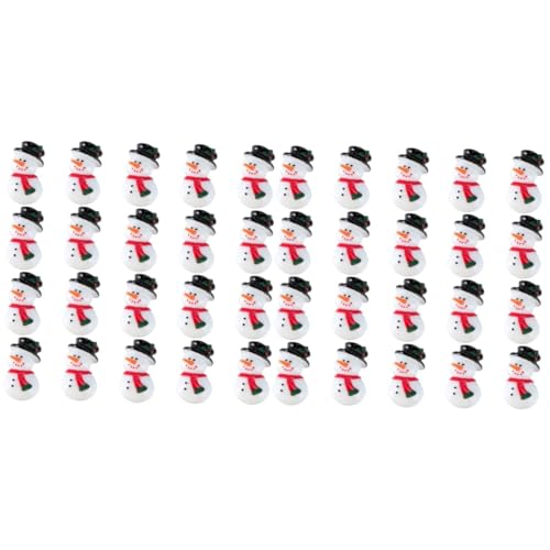 OSALADI 40 Stk Dekorationszubehör für Handys Weihnachtsharz Flatback Mini-Hüte Handschuhe Weihnachtsdekorationen telefon dekor bunte DIY-Dekore Runde Nudeln Statue Kunsthandwerk Handyhülle von OSALADI