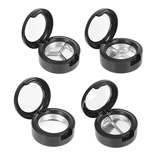OSALADI 4Pcs Kleiner Runder Lidschatten-Box Ersatz Leer DIY Nachfüllbare Gehäuse Make-Up Lidschatten Pulver Blush Lippenstift Subpackungsbehälter Für Frauen von OSALADI