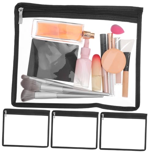 OSALADI 4stücke Transparente Reißverschluss-Taschen Multifunktionale Organizer Für Kosmetik Bürobedarf Und Reise Für Handtaschen Und Toilettenartikel von OSALADI