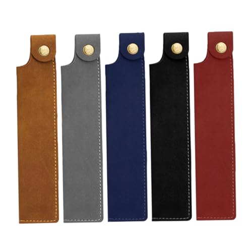 OSALADI 5stücke Teiliges Vintage Pu Stiftetui Wasserdichtes Und Strapazierfähiges Schreibgeräte- Für Büro Und Schule Geeignet Für Und -füllfederhalter- von OSALADI