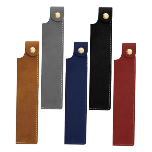 OSALADI 5stücke Kugelschreiber-Halter Aus Pu-Leder Für Tasche Stiftetasche Mit Füllfederhalteretui Für Und Damen Einzelne Stifthülle von OSALADI