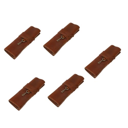 OSALADI 5 Stück Stift Vorhangstiftbeutel Organisieren Kind Wickeln Tragbar Netter Bleistiftbeutel Zeichentasche Tasche Für Stifte Bleistifttaschen Stiftverpackung Crazy-Horse-Leder OSALADI 5 Stück Stift Vorhangstiftbeutel Organisieren Kind Wickeln Tragbar Netter Bleistiftbeutel Zeichentasche Tasche Für Stifte Bleistifttaschen Stiftverpackung Crazy-Horse-Leder von OSALADI