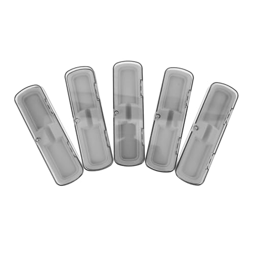 OSALADI 5 Stück Teiliges Durchsichtiges Stifteetui aus Bruchsicherem Kunststoff Rechteckige Einzelfach-federmappe für Büro Schule und Zuhause Klarer Organizer für Effiziente von OSALADI