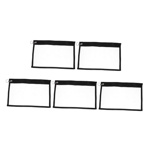 OSALADI 5 Stück Teiliges Kleine Transparente PVC Stifttaschen mit Sicherem Reißverschluss Wasserfest Vielseitig Nutzbar für Reise Büro Schreibwaren Organizer OSALADI 5 Stück Teiliges Kleine Transparente PVC Stifttaschen mit Sicherem Reißverschluss Wasserfest Vielseitig Nutzbar für Reise Büro Schreibwaren Organizer von OSALADI