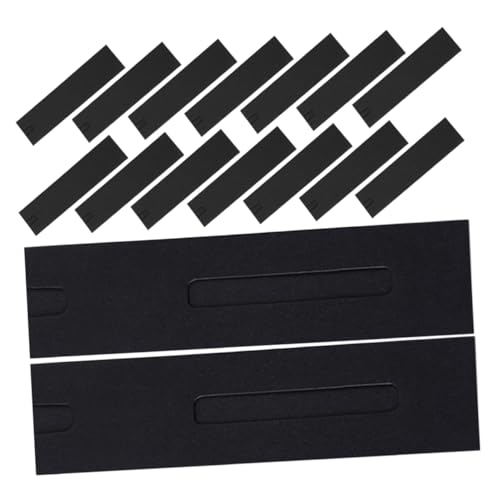 OSALADI 50 Stück Single Pen Pouches aus Schwarzem Papier mit Sichtfenster Stabile Leichte Stifthüllen für Füllfederhalter Stifte Make-up-Pinsel und Zubehör Praktisch Nachhaltig Verschenken von OSALADI