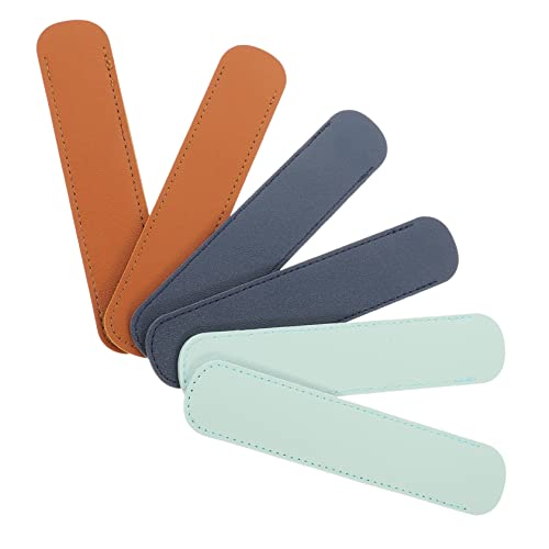 OSALADI 6 Stück Leder Stiftetui Teilig PU Leder Stifthalter für Kugelschreiber Bleistifte und Füller Blau und Braun für Schule Büro und OSALADI 6 Stück Leder Stiftetui Teilig PU Leder Stifthalter für Kugelschreiber Bleistifte und Füller Blau und Braun für Schule Büro und von OSALADI