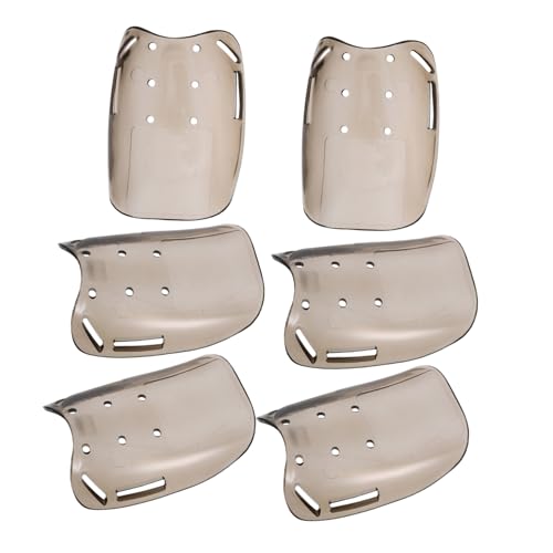 OSALADI 6 Stück Zehenloch Schuhschutz Stiefel Arbeitsstiefel Zehenschutz Anti Verschleiß Fußpflaster Mittelfußstütze Schuhzehenschutz Mittelfußschutz Mittelfußschutz Hellbraun von OSALADI