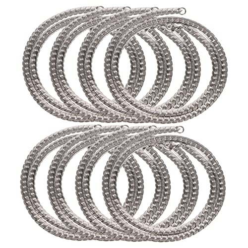 OSALADI 8 Stück Kubanische Kette Teiliges Titanstahl Link Chain Halskette für Hip Hop und Freizeit und Längen Perfektes Accessoire für Outfit und Anlässe OSALADI 8 Stück Kubanische Kette Teiliges Titanstahl Link Chain Halskette für Hip Hop und Freizeit und Längen Perfektes Accessoire für Outfit und Anlässe von OSALADI