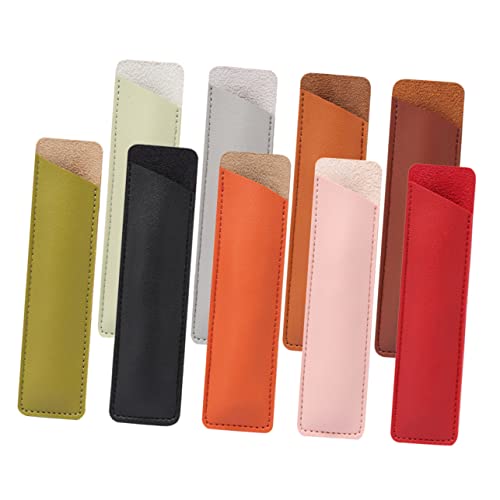 OSALADI 9Stücke Lederstiftbeutel Teilig Wasserdichter Staubdichter Stifthalter für Schule und Design von OSALADI