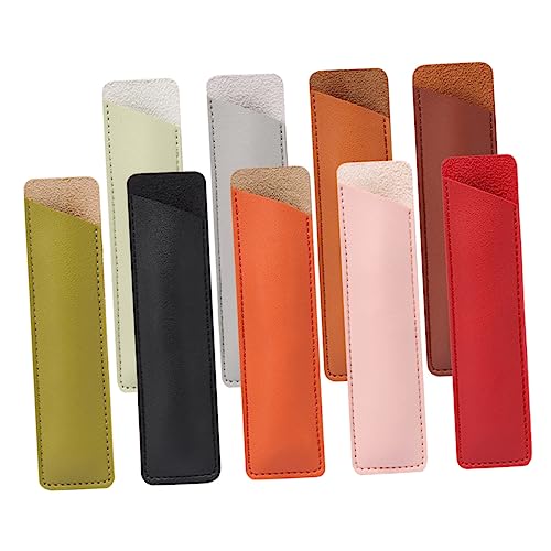 OSALADI 9Stücke Teiliges Leder Stifthalter für Einzelstifte Wasserdichtes PU Leder Etui von OSALADI