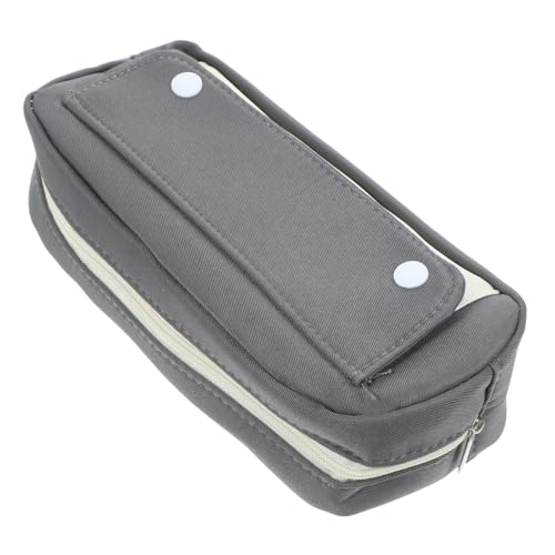 OSALADI Ästhetisches Federmäppchen für Große Kapazität Strapazierfähiges Polyester Reißverschlussdesign für Schule und Praktische Aufbewahrung von Schreibwaren von OSALADI