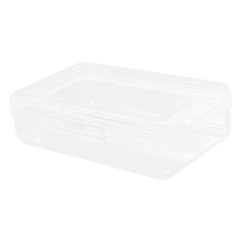 OSALADI Aufbewahrungsbehälter Für Bleistifte Fall Federmäppchen Groß Nettes Bleistiftkoffer Lagerung Bleistiftkoffer Großer Kapazität Tragbarer Stiftbehälter Ästhetisch Plastik Transparent von OSALADI