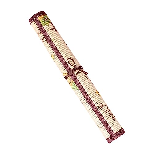 OSALADI Bambus Stiftetui mit Rollverschluss Schützende für Kalligraphie und Malpinsel für Künstler und Zeichner Mittlere aus Hochwertigen Materialien Gefertigt von OSALADI