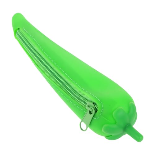 OSALADI Bleistift Aufbewahrungstasche Schreibwaren Beutel Federmäppchen groß Fall Student Federmäppchen Bleistift-Organizer Mehrzweck-Aufbewahrungstasche Kieselgel Green von OSALADI