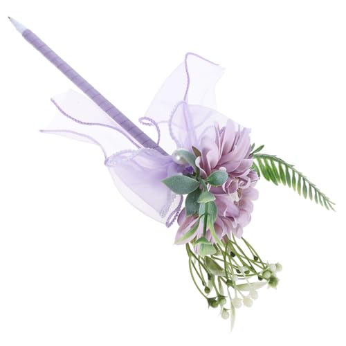 OSALADI Blumenstrauß Kugelschreiber Mit Langem Griff Dekorativer Schreibstift Aus Kunstblumen Realistische Optik Langlebig Und Bequem Für Geschenke An Frauen Hochzeiten Oder Besondere Anlä von OSALADI