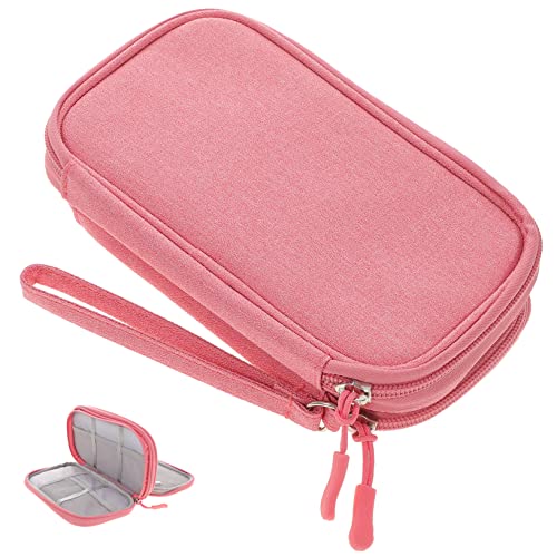OSALADI Elektronische Organizer-Tasche Für Digitale Kabel Reise-Kabel-Organizer-hülle Mit Zweilagigem Design Aufbewahrungstasche Für Datenkabel USB-Sticks Und Zubehör Klein Und Leicht von OSALADI