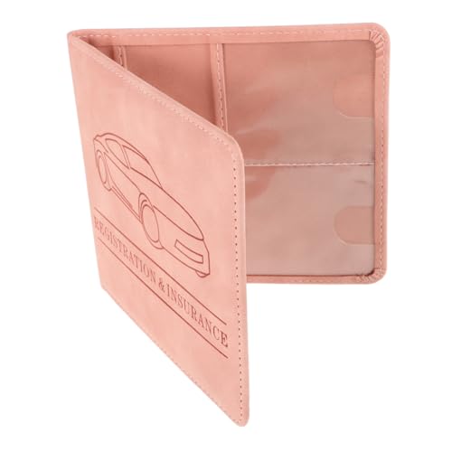 OSALADI Etui Organizer Für Führerschein Titel Autofahren Damen Autozubehör Ausweishülle Geldbörse Fahrzeugzulassungshülle Kredithülle Frau Kleine Dokumente Schlüssel Pu von OSALADI