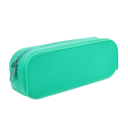 OSALADI Federmäppchen Bleistiftbeutel süß Tasche klein Erwachsene Farbstiftkoffer ästhetisch Rosa Bleistiftbeutel-Ästhetik Etui Silikonstiftkoffer Kieselgel Light Green von OSALADI