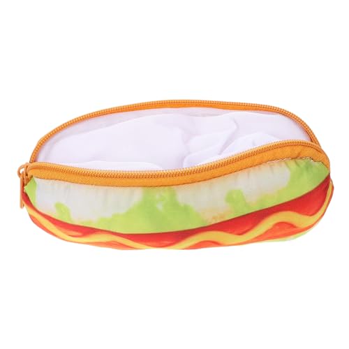 OSALADI Pencil Storage Bag Cartoon Pen Bag Großer Hot Dog Federmäppchen Für Stifte Bleistifte Und Kleinigkeiten Langlebig Und Leicht Schreibwaren-Organizer Für Mädchen Und Jugendliche von OSALADI