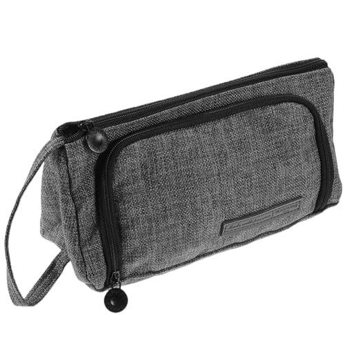 OSALADI Federmäppchen Mit Reißverschluss Stiftbeutel Für Schule Platz Für Bleistifte Radiergummis Kugelschreiber Tragbar Mit Riemen Geeignet Für Schüler von OSALADI