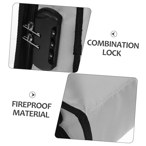 OSALADI Feuerfester Akten-organizer Mit Messenger-design Für Geschäftsreisen Kompakt Und Tragbar Mit Fächern Für Laptop Dokumente Und Büromaterialien von OSALADI