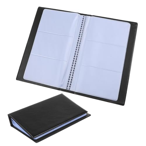 OSALADI Business Card Holder Organizer Pu Stilvolles Und Funktionales Visitenkartenbuch Mit Kartenkapazität Für Geschäftsleute Und Networking-Events von OSALADI