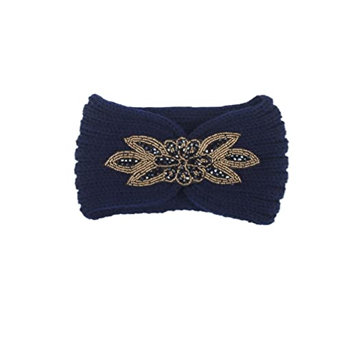 OSALADI Gestricktes Stirnband Haarschmuck Gehäkelte Stirnbänder Kopftuch Häkeln Haarbandana Häkeln Modische Stirnbänder Geflochtenes Stirnband Boho-bandana Damen Mütze Herbst Und Winter von OSALADI