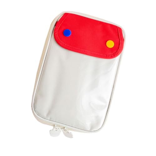 OSALADI Großer Kapazitäts Stiftetui Kreative Aufbewahrungstasche für Schülerbedarf Tragbarer Organizer für Schreibwaren Leicht zu Reinigen Reißfestem Reißverschluss von OSALADI