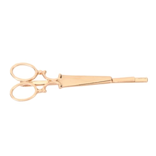OSALADI Haarschmuck Gold Scherenklammer Scherenhaarnadel Scherenkopfschmuck Haarspange Für Damen Und Mädchen Langlebige Kopfbedeckung Mit Hervorragendem Glanz Für Partys Und Alltag von OSALADI