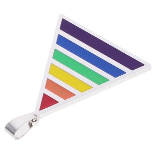 OSALADI Herren Halskette mit Anhänger Personalisierter Halsschmuck im Rainbow Design für Lgbt Anlässe und Stilvolles für Männer OSALADI Herren Halskette mit Anhänger Personalisierter Halsschmuck im Rainbow Design für Lgbt Anlässe und Stilvolles für Männer von OSALADI