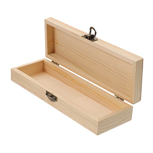 OSALADI Holz Bleistiftbox Aufbewahrungsbox Stifte Schultisch Organizer Schüler Büro Zimmer Lineal Radiergummi Platz Für Stifte Und Kleine Gegenstände von OSALADI