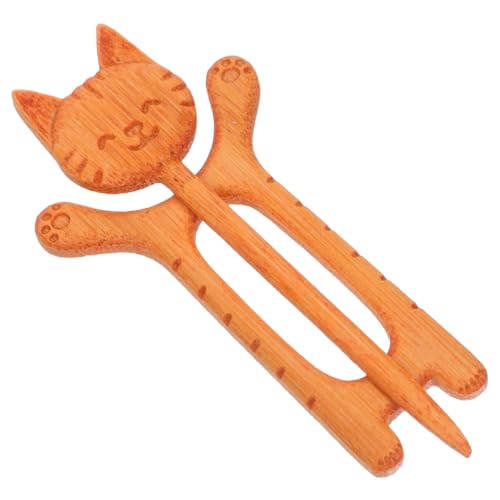 OSALADI Holz Brosche Katze Handgefertigt Leichtes Design Zeitloses Tiermotiv Anstecknadel für Damen Pullover Schal Kleidung Schmuck Accessoire OSALADI Holz Brosche Katze Handgefertigt Leichtes Design Zeitloses Tiermotiv Anstecknadel für Damen Pullover Schal Kleidung Schmuck Accessoire von OSALADI