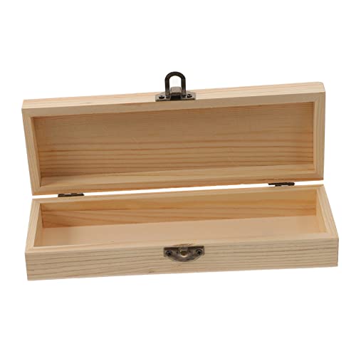 OSALADI Holz Stiftkoffer für Großer Bleistifthalter mit Kreativem für Schule Büro und DIY Projekte Robuste Aufbewahrungsbox Langlebigem Holz für Stifte und Zubehör von OSALADI