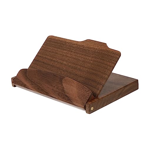 OSALADI Holz Visitenkartenhalter aus Walnussholz Robuster Kartenetui für Kreditkarten Id und Geldscheine für Unterwegs Personalisierbar für von OSALADI
