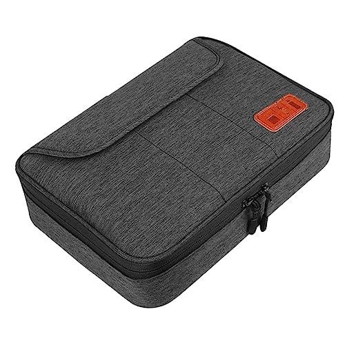 OSALADI Kabel-Organizer-Tasche Doppellagig Polyester Reisen Elektronische Organizer-Tasche Mit Tragegurt Für Tablets Unter Kabel Laptop-ladegeräte Datenspeicher Übersichtlich von OSALADI