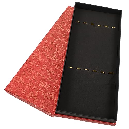 OSALADI Kalligrafiepinselbox Aufbewahrungsbox Für Kunstpinsel Malpinsel-verpackungsbox Chinesische Zeichenstiftbox Aquarellpinsel-geschenkbox Platzsparendes Etui Für Kalligraphiepinsel von OSALADI