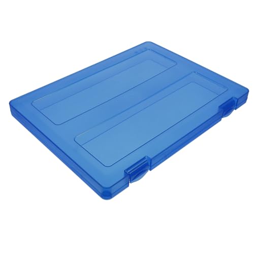 OSALADI Klarer Kartenhalter aus Kunststoff Tragbare Aufbewahrungsbox für Id Karten Zertifikate und Postkarten Transparent mit Praktischem Verschluss für Reisen und Zuhause von OSALADI