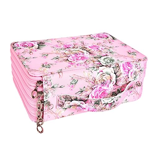 OSALADI Kunstspeicherbeutel Schreibwaren-Organizer Federmäppchen zeichnen Briefpapierbeutel Federmäppchen für Künstler Schulstiftbeutel Schreibwarenstiftbeutel Stifte Beutel Polyester Rosa von OSALADI