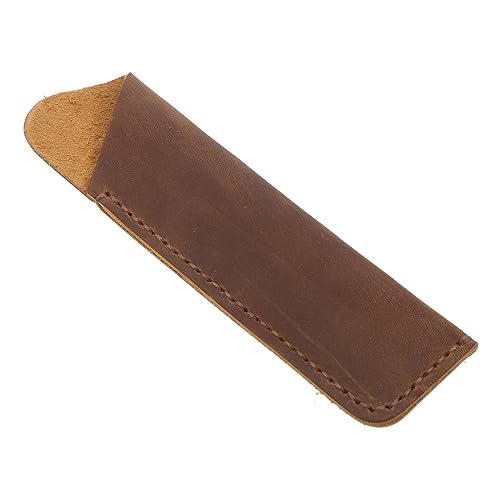 OSALADI Leder Stifthülle Vintage Handgefertigt Multifunktionale Stift Abdeckung für Zuhause Schule für Geburtstage Jubiläen Feiertage von OSALADI