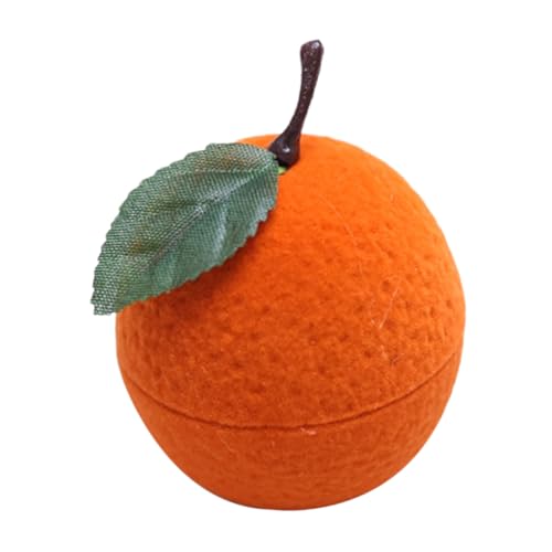 OSALADI Obstkasten Ringschachtel Orange Form Schmuckbox für Verlobungsringe Hochzeit Ringhalter Schmuckaufbewahrung Geschenkbox für Frauen von OSALADI