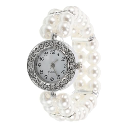 OSALADI Perlenarmband Für Damen Mit Strasssteinen Elastischem Band Für Verschiedene Handgelenkgrößen Als Geschenk Für Weihnachtsfeiern Und Vintage-Mode von OSALADI