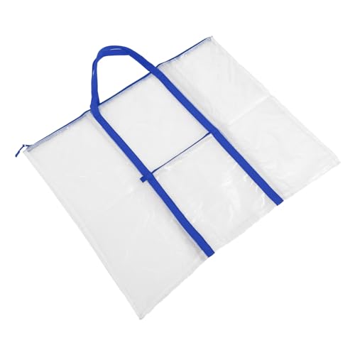 OSALADI Große Transparente Aufbewahrungstasche Für Poster Kunstwerke Und Schulprojekte Strapazierfähige Und Praktische Aufbewahrungslösung Mit Schultergurten Und Leichtem Zugang von OSALADI