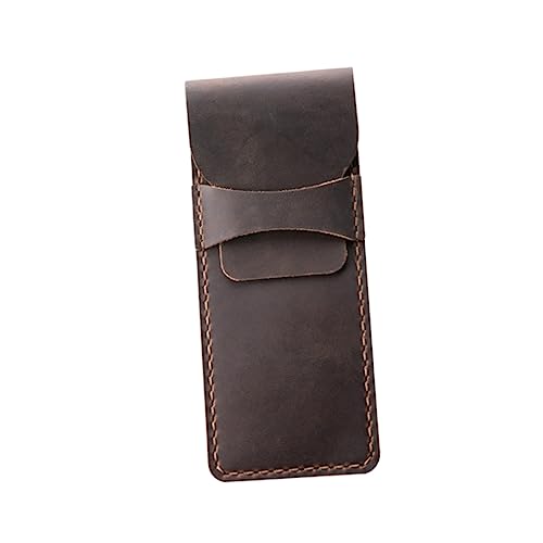 OSALADI Retro Leder Stiftetui für Stifte Handgefertigte Schutzhülle Eleganter Bleistiftbehälter für Büro Schule und Zuhause Braun OSALADI Retro Leder Stiftetui für Stifte Handgefertigte Schutzhülle Eleganter Bleistiftbehälter für Büro Schule und Zuhause Braun von OSALADI