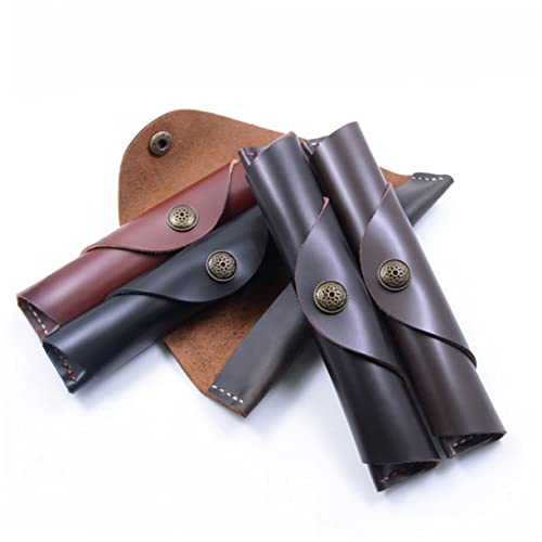 OSALADI Rindsleder Bleistift Tasche Füllfederhalter Tasche Stift Tasche Schreibwaren Fall Kugelschreiber Halter OSALADI Rindsleder Bleistift Tasche Füllfederhalter Tasche Stift Tasche Schreibwaren Fall Kugelschreiber Halter von OSALADI