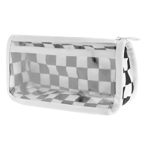 OSALADI Federmäppchen Aus Hochwertigem Polyestermaterial Kratzfestes Stifte-Aufbewahrungstasche Großer Stifte-Organizer Mit Schachbrettmuster Praktische Tragbare Stiftetasche Für Schule von OSALADI