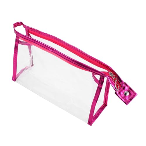 OSALADI Modischer Transparenter Stiftetui Mit Reißverschluss Praktische Kleine Aufbewahrung Für Prüfungen Kosmetik Und Für Mädchen Und Mädchen von OSALADI